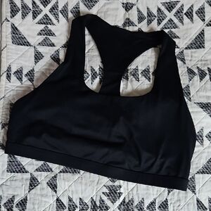 Women's Fabletics XL Black Sports Bra Good Used Condition.
